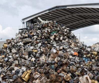 Metal,Car,Parts,In,Junk,Yard.,Industrial,Scrap,Metal,Recycling